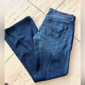 Vintage Citizens Of Humanity Indigo Low Waist Flare Jeans